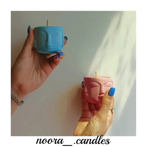 شمع بتنی صورتک - شمع بتنی چهره نورا